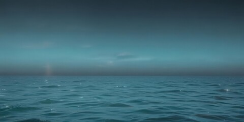 Obraz premium Subtle light blue to deeper teal gradient, abstract, peaceful ocean feel , soft, water, meditation