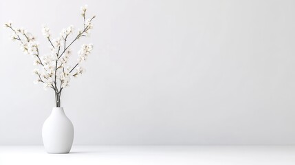 Simple minimalist blossom arrangement