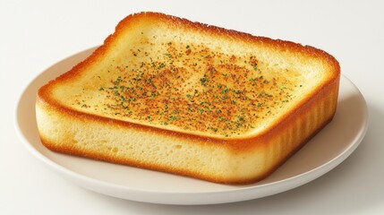 Garlic toast plate studio shot food photography