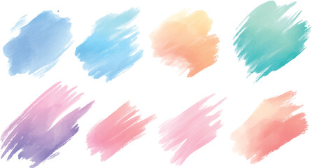 Circle colorful stamp set. Round vector isolated on white background.