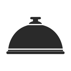 Pot Lid icon silhouette vector illustration