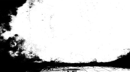 Grunge texture effect. Distressed overlay rough textured on dark space. Realistic gray background. Graphic design element black wall style concept for banner, flyer, poster, brochure, cover, etc