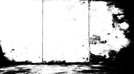 Grunge texture effect. Distressed overlay rough textured on dark space. Realistic gray background. Graphic design element black wall style concept for banner, flyer, poster, brochure, cover, etc