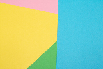 Simple Paper Card Primary Colour Lined Geometric Shapes in Multicolour Rainbow Calm Background