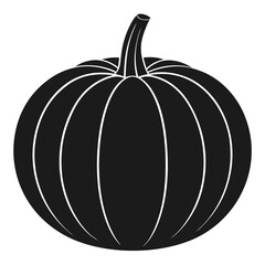 Pumpkin silhouette vector illustration