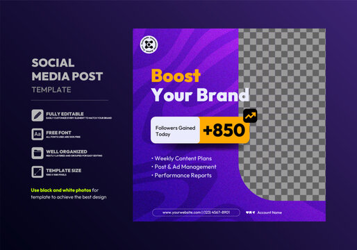 Social media carousel post template. Business Instagram and facebook square post template. Instagram tips post collection tutorial, tip, trick, quick tips, layout template design, modern, elegant