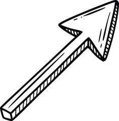  Chalk arrow vector illustration. arrow vector icon