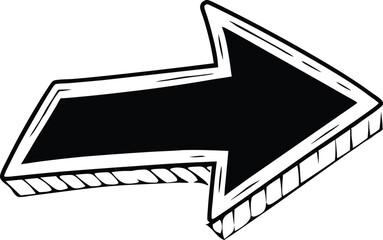 Chalk arrow vector illustration. arrow vector icon