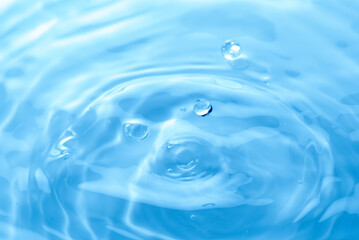 美しい水滴のアクション