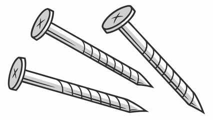 cartoon bent nails  set of isolated steel metal na (1).eps