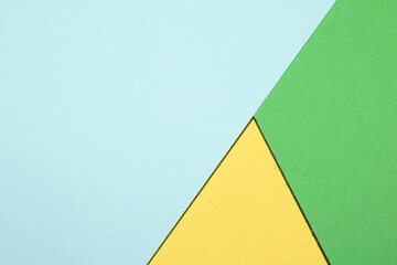 Simple Paper Card Primary Colour Lined Geometric Shapes in Multicolour Rainbow Calm Background