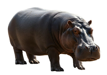 Obraz premium Powerful Hippopotamus Image transparent background