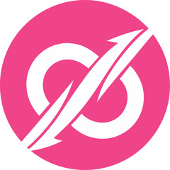 vector illustration of a pink ribbon