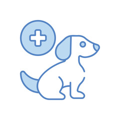 Veterinary Service vector icon stock illustration
