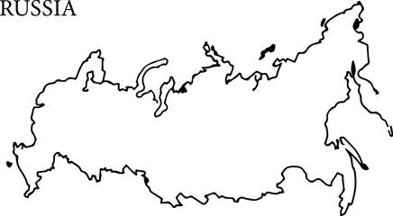 Russia map vector illustration design