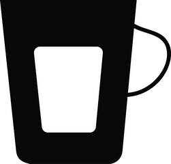 cup of coffee with blank label