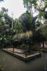 Templo budista en el bosque, Bali