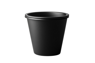 A simple black flower pot