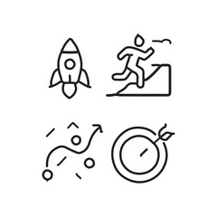 Attractive Hand Drawn Doodle Business Infographic Elements Vector Illustration