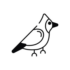 Bird vector icon stock illustration