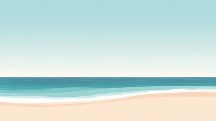 Fototapeta premium Peaceful beach scene