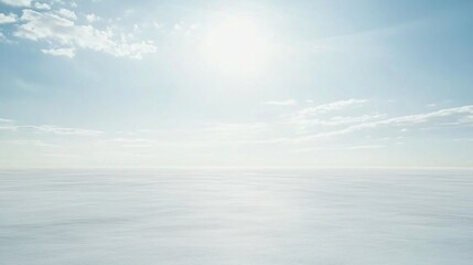 Obraz premium Pristine winter landscape under a bright sky