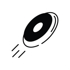 Frisbee vector icon  stock illustration