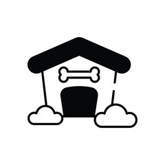 Kennel vector icon stock illustration
