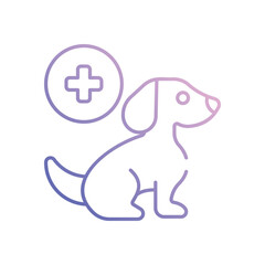 Veterinary Service vector icon stock illustration