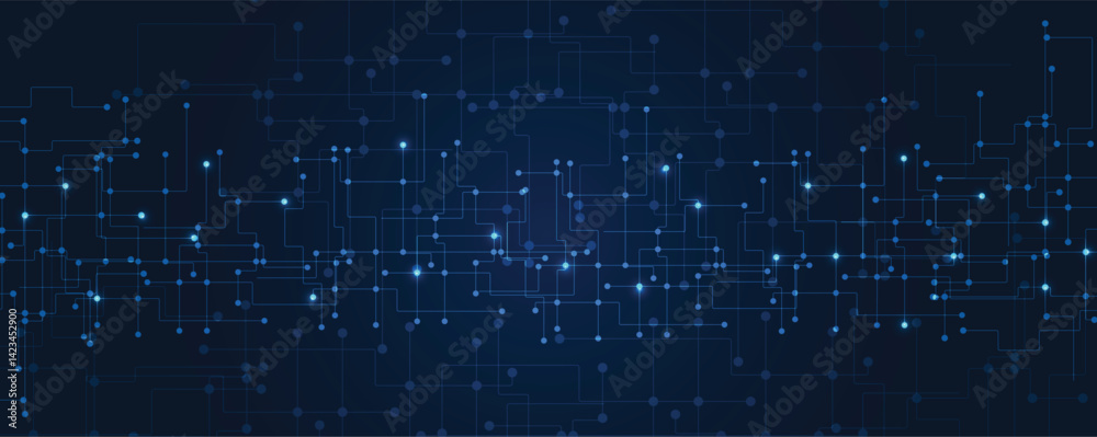 Poster abstract structure  circuit board  technology