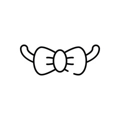 Bow Tie vector icon stock illustration