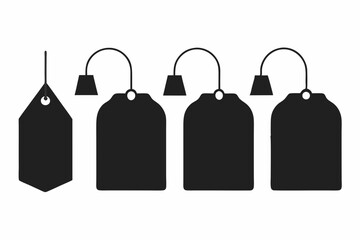 set of Tea Bag silhouette vector illustration