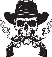 Cowboy Skull Smoking SVG | Western Skeleton Silhouette for Cricut & Print

Smoking Cowboy Skull Vector | Wild West Skeleton Clipart for T-Shirts & Decals

Western Skull with Hat SVG | Cowboy Smoking S