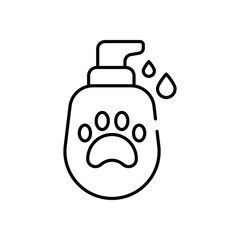Pet Shampoo vector icon stock illustration