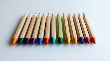 Obraz premium Colorful pencils in a row