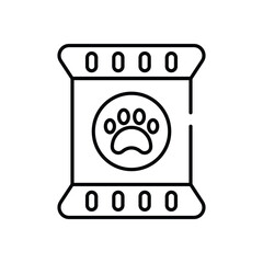 Pet Food vector icon stock illustration
