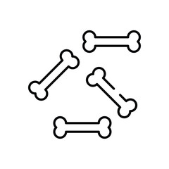 Bones vector icon stock illustration