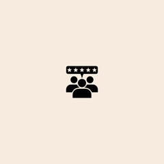 Feedback icon flat vector design.