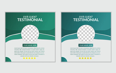 client testimonials design Template