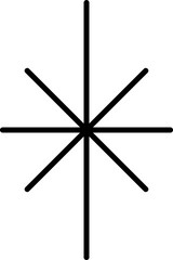 star sparkle outline illustration