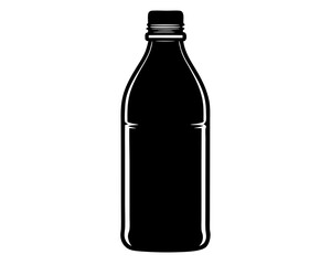 Water Bottle silhouette vector illustration