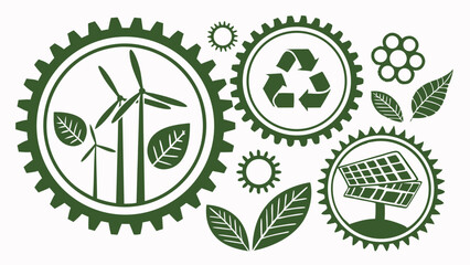 green and green energy icon set  collection of gre (1).eps