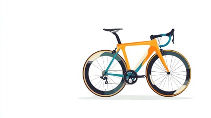 Colorful road bike illustration (1)