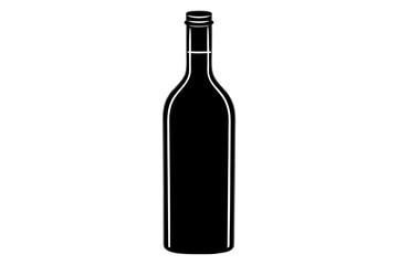 Wine Bottle silhouette vector illustration