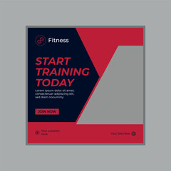 Start Training Today Fitness and Gym Motivation