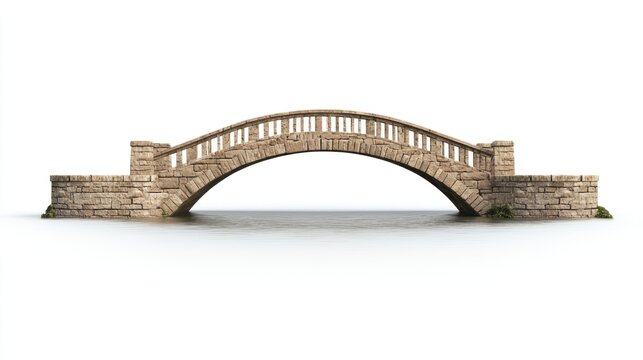 Stone arch bridge over water