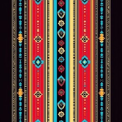 Intricate Andean Textile Pattern with Traditional Geometric Design