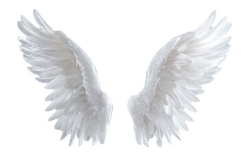 Fototapeta premium ethereal angel wings made of translucent 