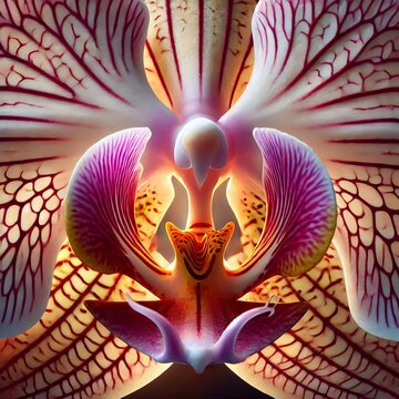 Orchid designed to attract pollina