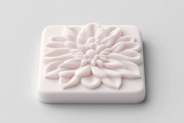 Delicate, square, flower-shaped mold